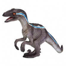 Imagen dinosaurio velociraptor agazapado 10cm