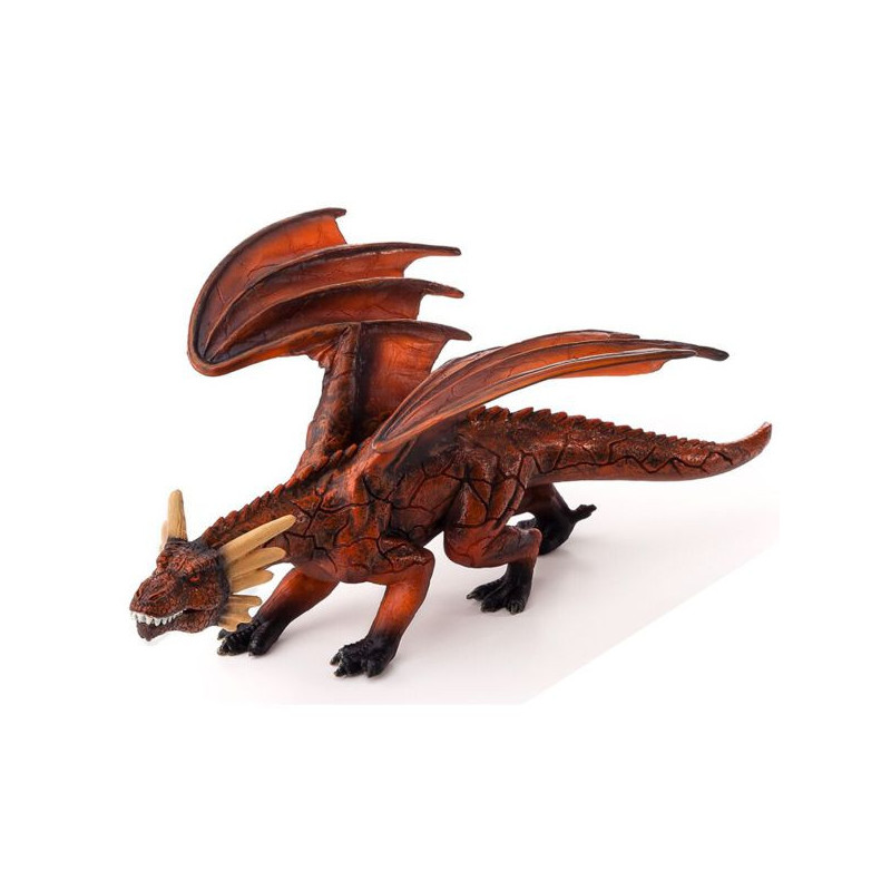 Imagen dragón de fuego articulado 21cm