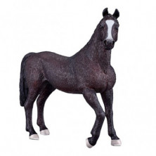 Imagen caballo semental negro árabe 12cm