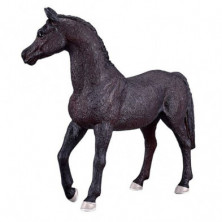 imagen 2 de caballo semental negro árabe 12cm