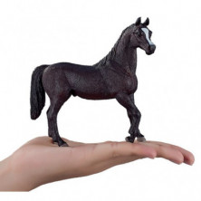 imagen 3 de caballo semental negro árabe 12cm
