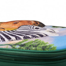 imagen 2 de mochila selva 3d junior con 3 figuras y folleto
