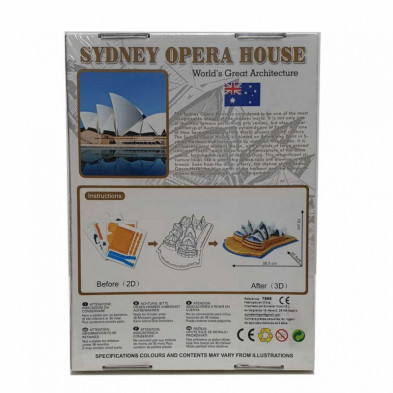 imagen 1 de puzzle 3d sidney opera house