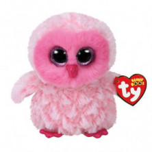 PELUCHE BEANIE BOOS BÚHO PINK 15CM TY