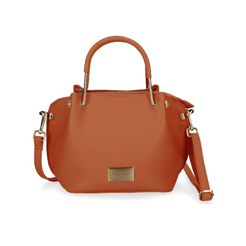 Imagen bolso marron pepe jeans london angelica