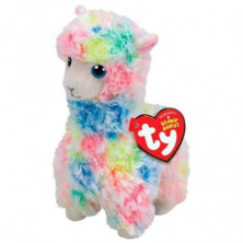 PELUCHE BEANIE BABIES LOLA LLAMA MULTICOLOR 15 CM TY