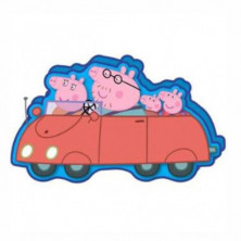 COJIN FORMA COCHE PEPPA PIG 40CM