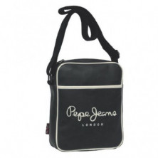 BANDOLERA PORTA PEPE JEANS ORG NEGRO 22X20X6CM