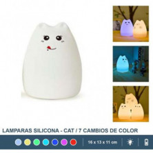 imagen 1 de lampara de silicona cat cambia de color