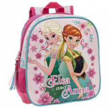 Imagen mochila 25cm frozen elsa y anna