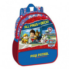 MOCHILA INFANTIL ADAPTABLE A CARRO PAW PATROL  33CM