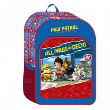 MOCHILA INFANTIL ADAPTABLE A CARRO PAW PATROL 38CM