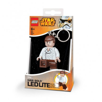 Imagen llavero lego star wars han solo con luz