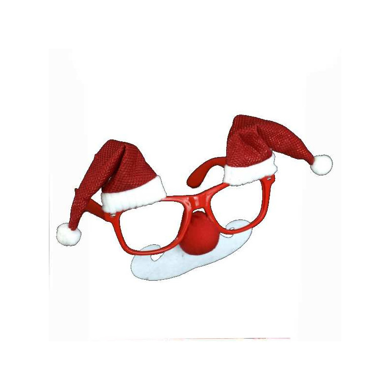 Imagen gafas gorrro decoracion navidad