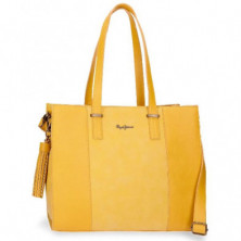 Imagen bolso bitmat ocre pepe jeans london