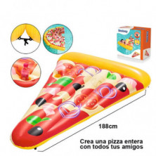 Imagen colchoneta forma de pizza 188x130cm
