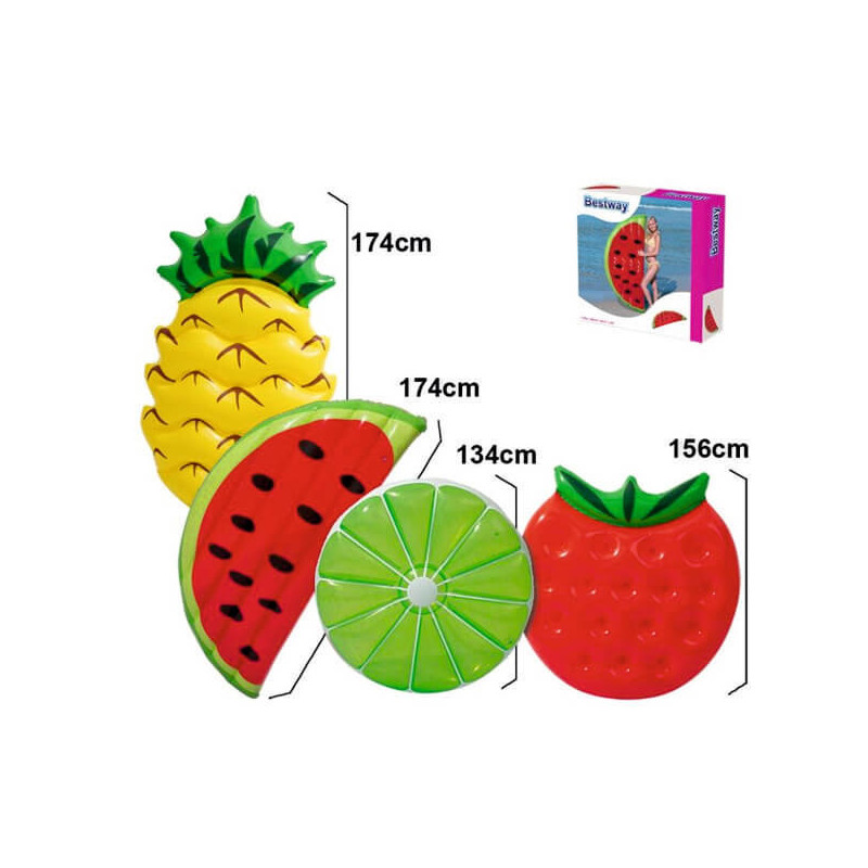 Imagen colchoneta frutas hinchables 174x96cm