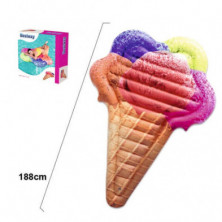 Imagen colchoneta con forma de helado  188x130cm