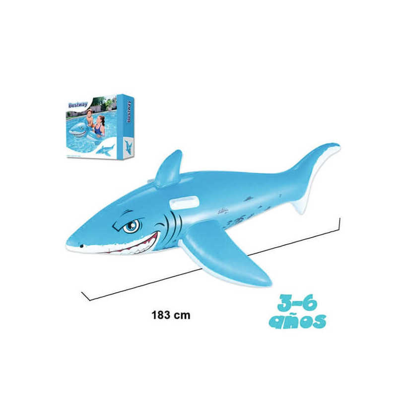 Imagen tiburon con asas 183x102cm