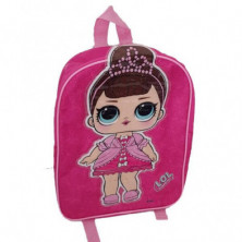 Imagen mochila oval lol doll rosa