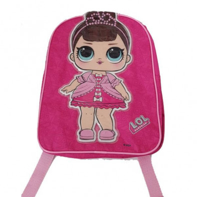imagen 2 de mochila oval lol doll rosa