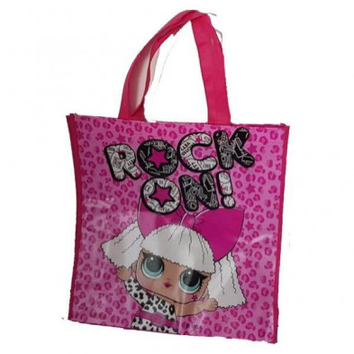 imagen 1 de bolso de compra lol rock on rosa