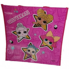 Imagen bolso de compra lol glitterati rosa
