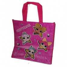imagen 1 de bolso de compra lol glitterati rosa