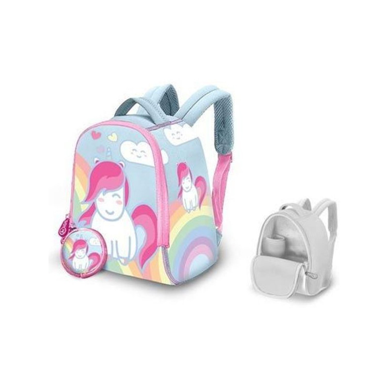 Imagen mochila neopreno 25cm little unicorn