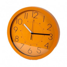 RELOJ DE PARED LAVENDER NARANJA 30X4.1CM