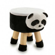 Imagen taburete infantil oso panda