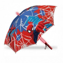 Imagen paraguas spiderman automatico 45cm con luz led