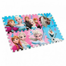 ALFOMBRA FOAM FROZEN 30,5X30,5X0,8CM - 6 UNIDADES