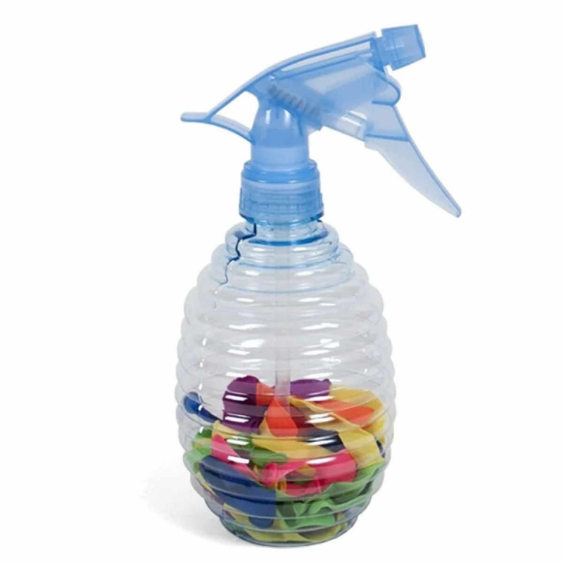 Botella con hinchador 50 globos de agua 