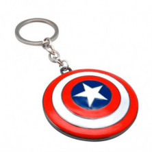 LLAVERO CAPITAN AMERICA ESCUDO 3D 14X9,5CM