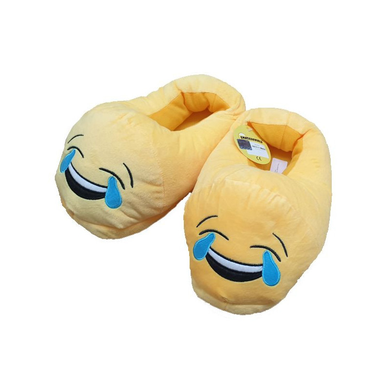 Imagen zapatilla infantil emoji llorando de risa 29/30