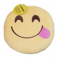 Imagen cojín emoji relamiéndose 31 cm