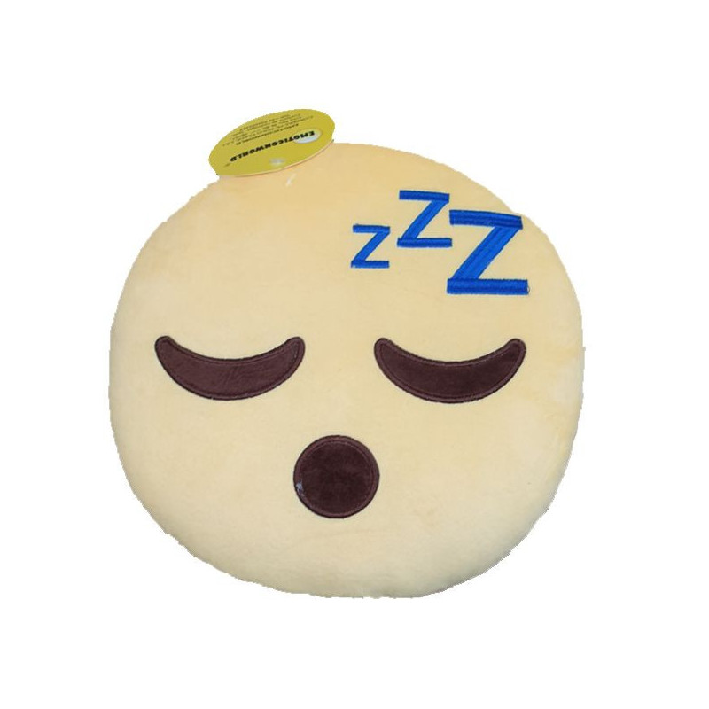 Imagen cojín emoji dormido 31 cm