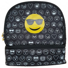 Imagen bolsa térmica emoji gafas de sol negra