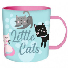 TAZA PARA MICROONDAS LITTLE CATS 340ML