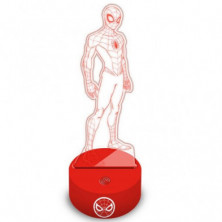 Imagen lámpara led 3d marvel spiderman