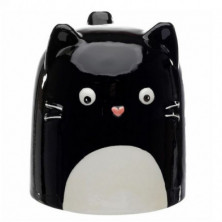Imagen tazón de ceramica 3d con forma de gato