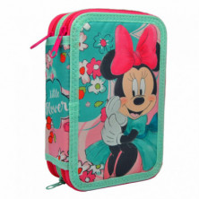 Imagen estuche 3 cremalleras minnie mouse