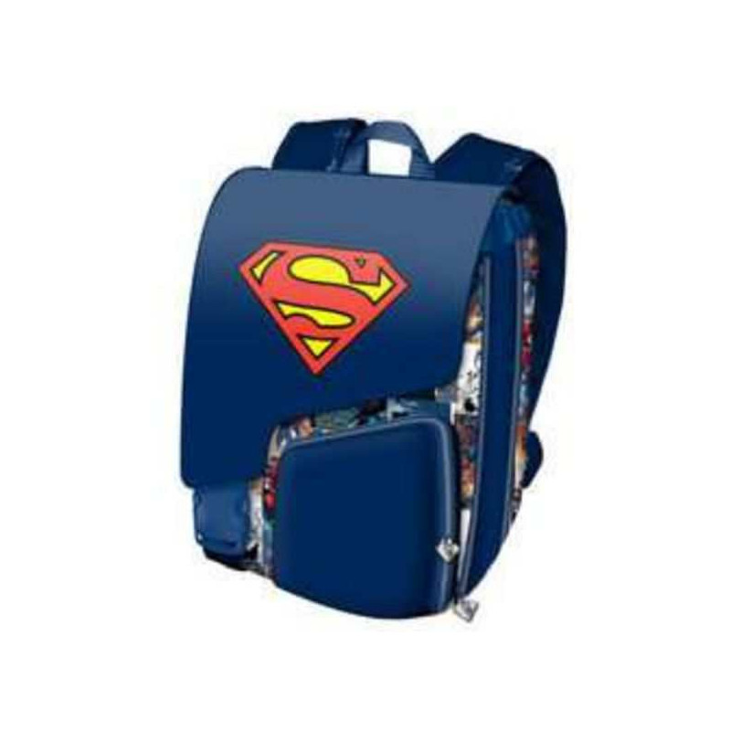 Imagen mochila solapa logo superman