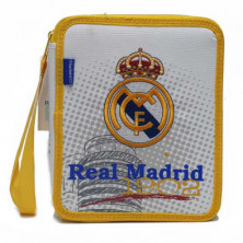 Imagen plumier 2 pisos real madrid 23x19x4cm