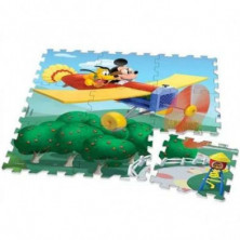 Imagen alfombra puzzle mickey