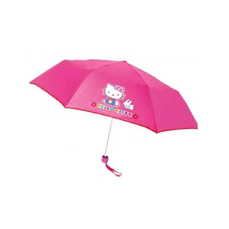 Imagen paraguas hello kitty plegable bolsito