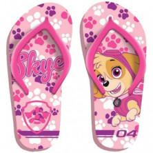 CHANCLAS FLIP FLOP PAWPATROL SKYE