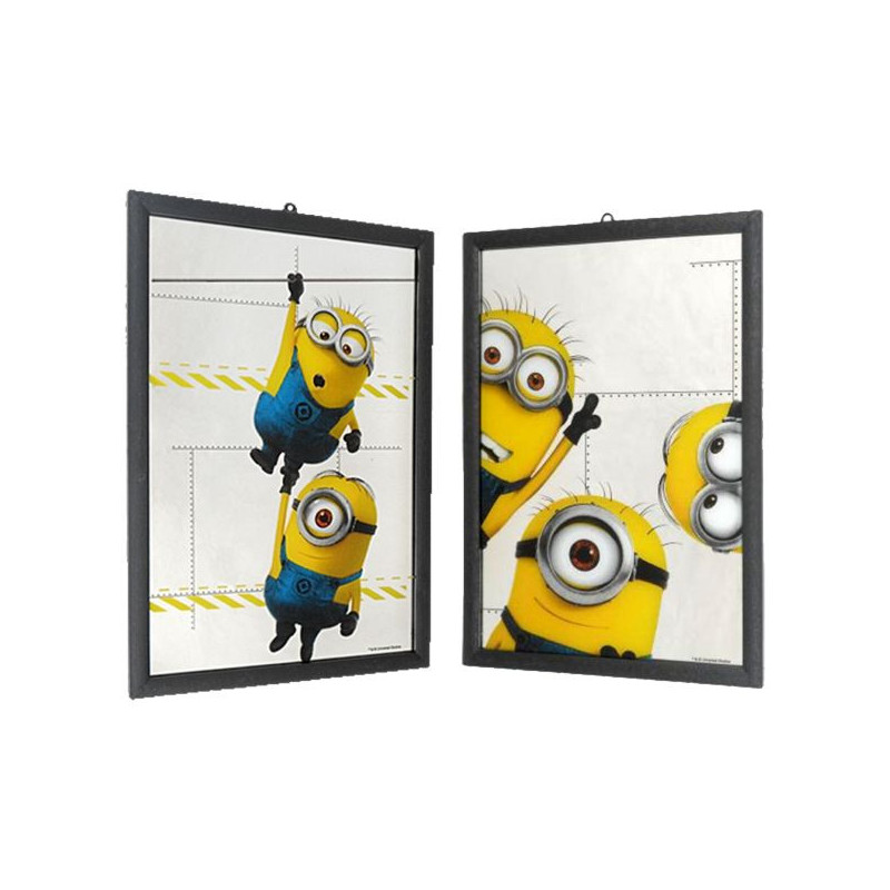 Imagen espejo pared madera minions 2 mod stdo