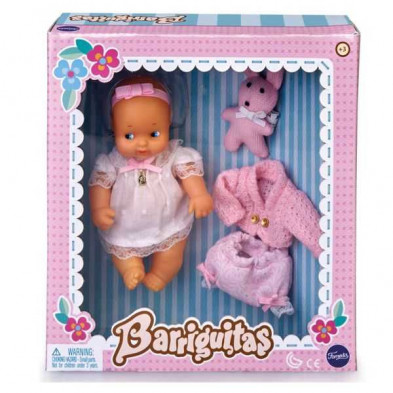 imagen 1 de barrigitas set de bebé con ropita rosa
